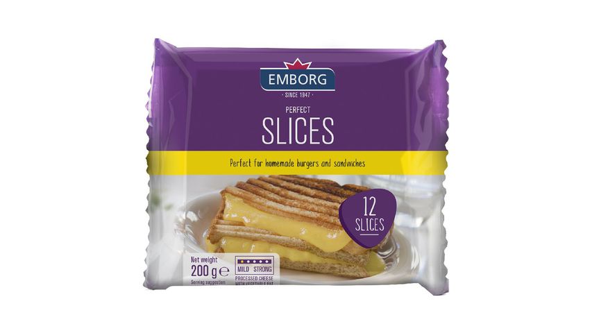 Emborg Perfect Burger Slices 200g