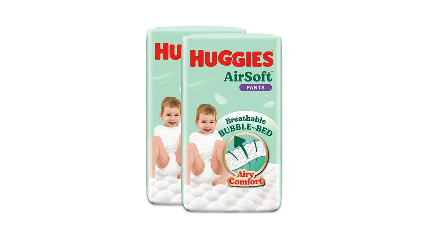 Huggies Dry Pants Diapers Airsoft Super Jumbo Pack (XL) 2 x 30 Pieces