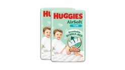 Huggies Airsoft Diaper Super Jumbo Pack L 2 x 44 Pieces