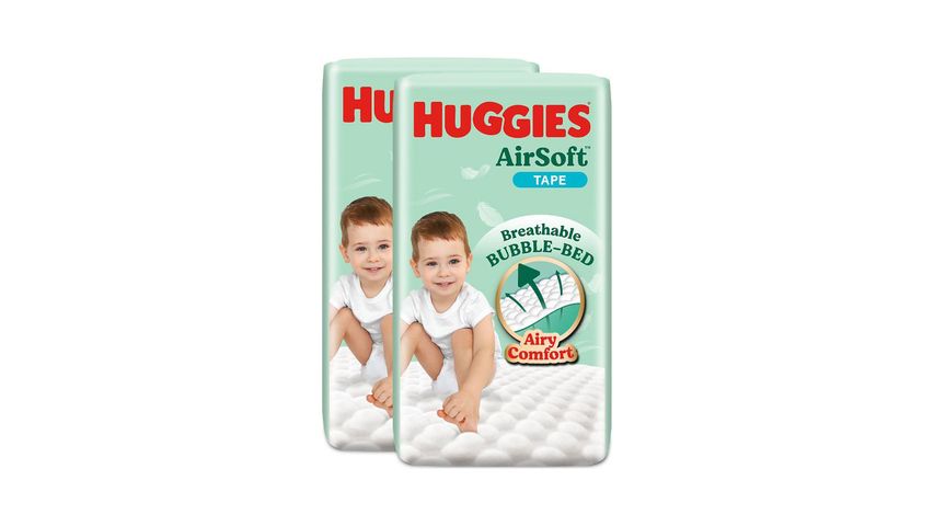 Huggies Airsoft Diaper Super Jumbo Pack XL 2 x 38 Pieces