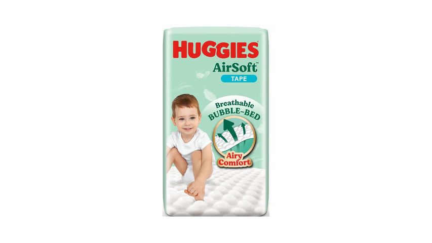 Huggies Airsoft Diaper Super Jumbo Pack XL 3 x 38 Pieces