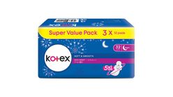 Kotex Soft & Smooth Maxi Night Wing 32cm 3 Packs x 12pcs