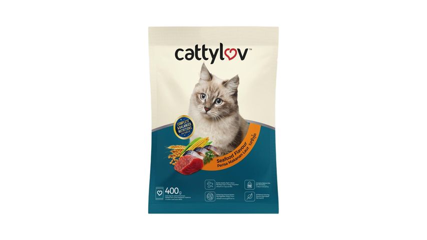 Cattyluv Dry Cat Food Seafood 400g