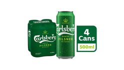 Carlsberg Danish Pilsner Beer Can 4 x 500ml