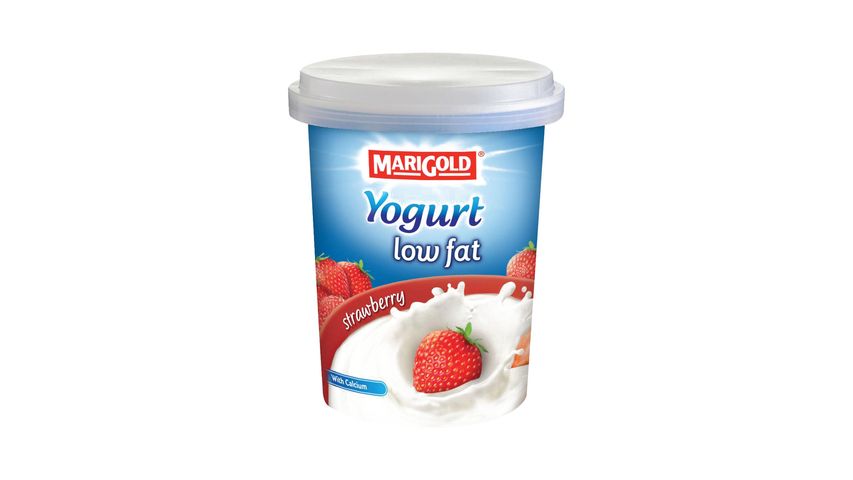 Marigold Yogurt Cream Low Fat Strawberry 130g
