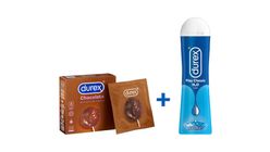 Durex Chocolate Condom 3's + Durex Classic Pleasure Gel | 100 ml