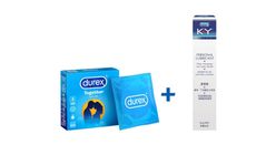 Durex Together 3's + Durex K-y Jelly Personal Lubricant 50g (new Pack)