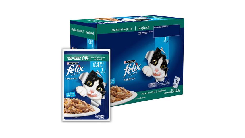 FELIX ADULT Mackerel Pouch | 85g x 12