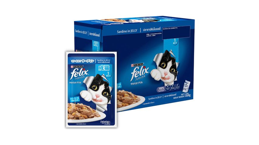 FELIX ADULT Sardine Pouch | 85g x 12