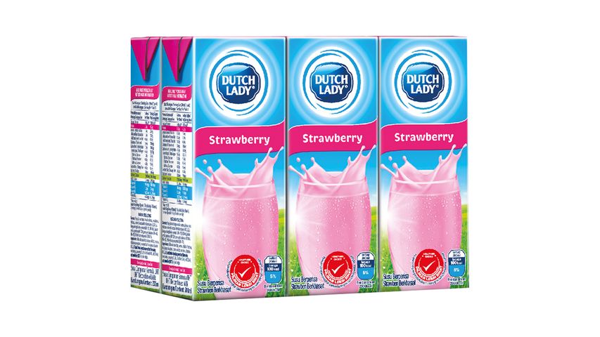 Dutch Lady Susu Strawberi UHT 6pcs x 200ml