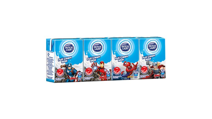 Dutch Lady UHT Marvel Full Cream Milk 4 x 125ml