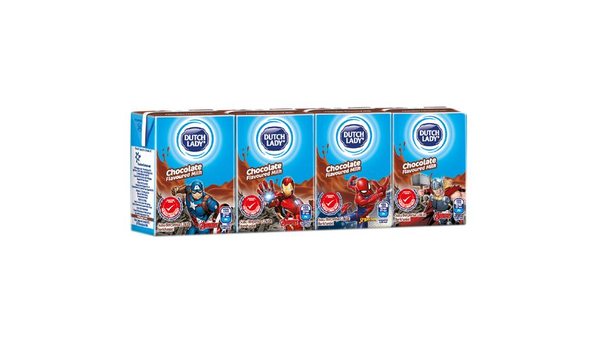 Dutch Lady Marvel Chocolate UHT Milk 4 x 125ml