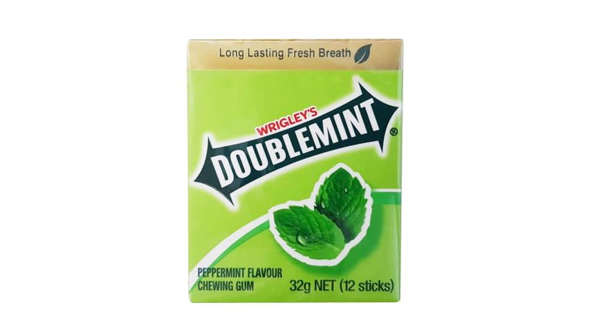 Wrigley's Doublemint Gold Peppermint Flavour Chewing Gum 32g