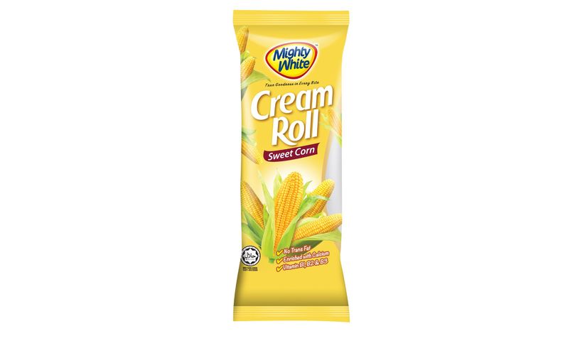 Mighty White Sweet Corn Cream Roll 50g