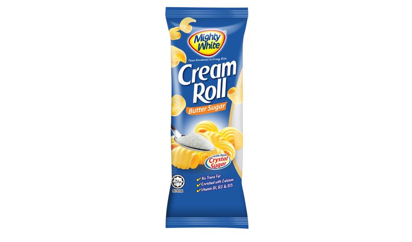 Mighty White Butter Sugar Cream Roll 50g