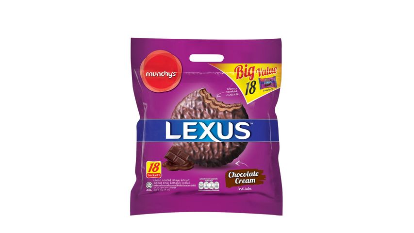 Munchy's Lexus Choco Coated Chocolate 360g