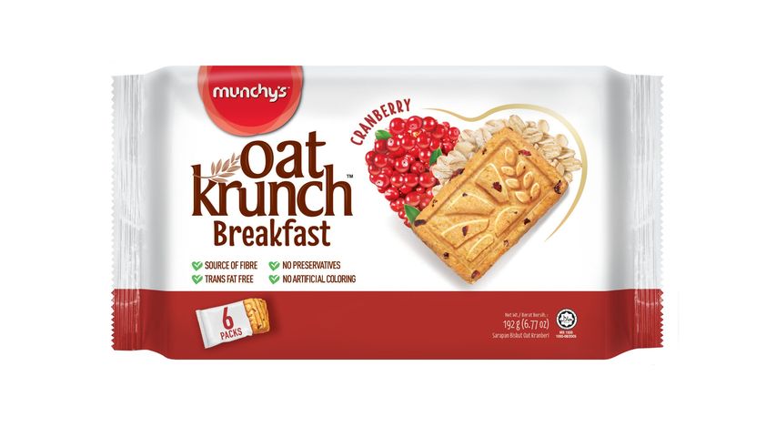 Munchy's Oat Krunch Breakfast Cranberry 192g