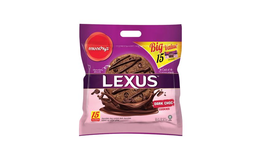 Munchy's Lexus Cookies Dark Choc 405g