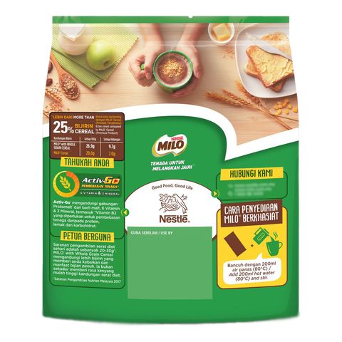 Milo Act-Go Whole Grain Cereal Stp 10pcs x 36g