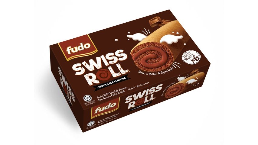 Fudo Swiss Roll Chocolate 6pcs x 18g