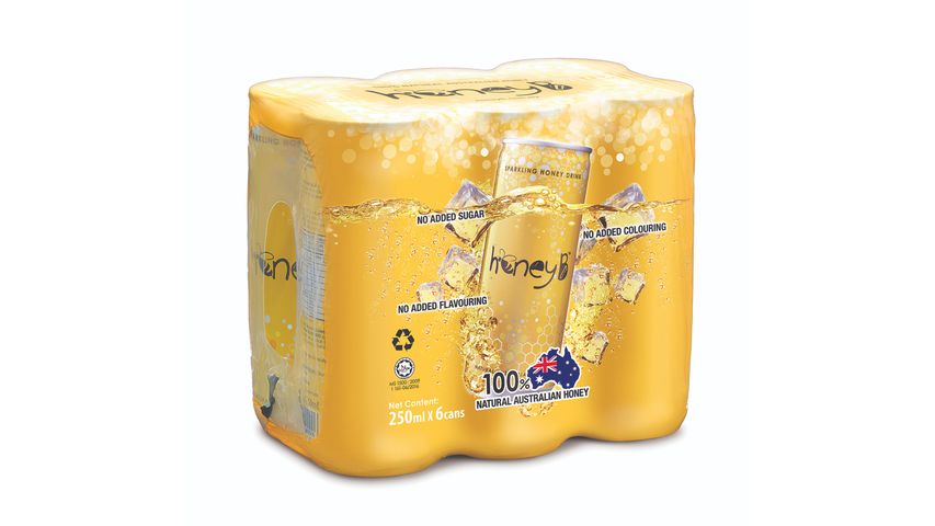 honeyB Sparkling Honey Drink 6s x 250ml