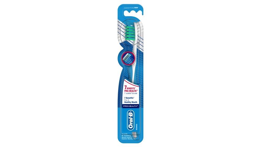 Oral-B Pro Health Manual Toothbrush 7 Benefits (Medium) 1 Count