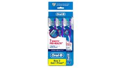 Pro Health 7 Benefits Manual Toothbrush Poly Bag (Medium) 3 Count