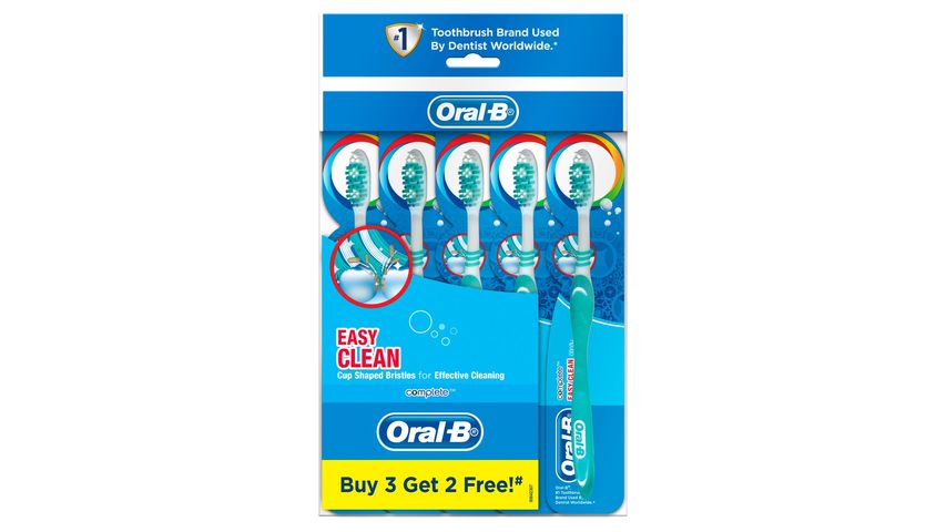 Oral-B Complete Easy Clean Toothbrush 5 Pieces