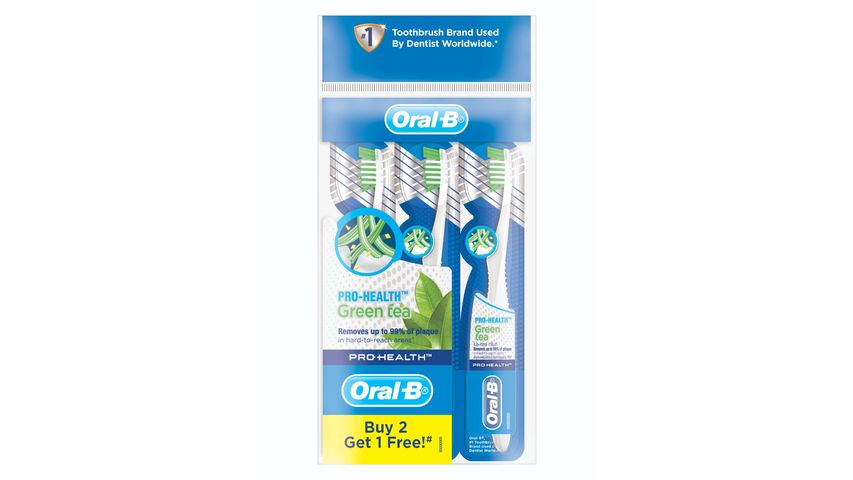 Oral-B Pro Health Green Tea Toothbrush 3pcs