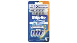 Gillette Blue Comfort Disposable Razor 4 Pieces