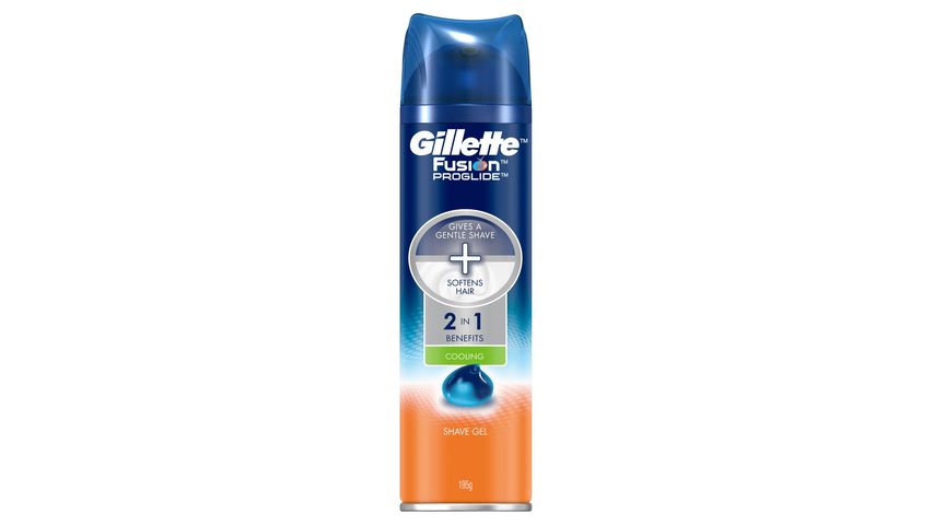 Gillette Fusion Pro-Glide Cooling Shave Gel 195g