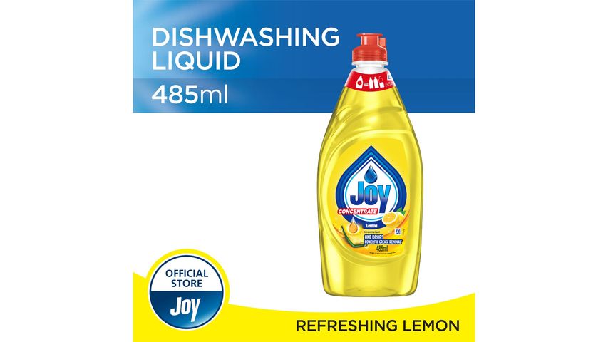 Joy Refreshing Lemon Dishwashing Liquid Bottle 485ml