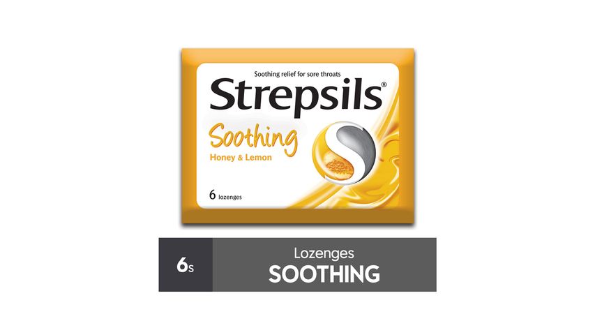 Strepsils Soothing Honey Lemon Lozenges 24 Pieces