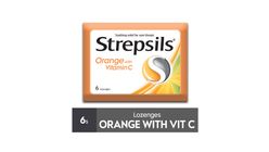 Strepsils Orange with Vitamin C Lozenges 24 Pieces