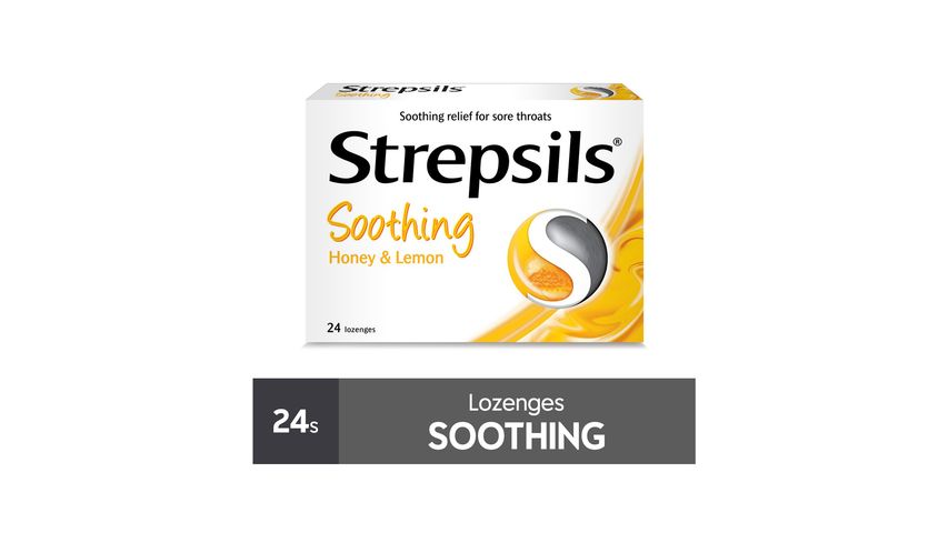 Strepsils Soothing Honey & Lemon | 24 Pcs