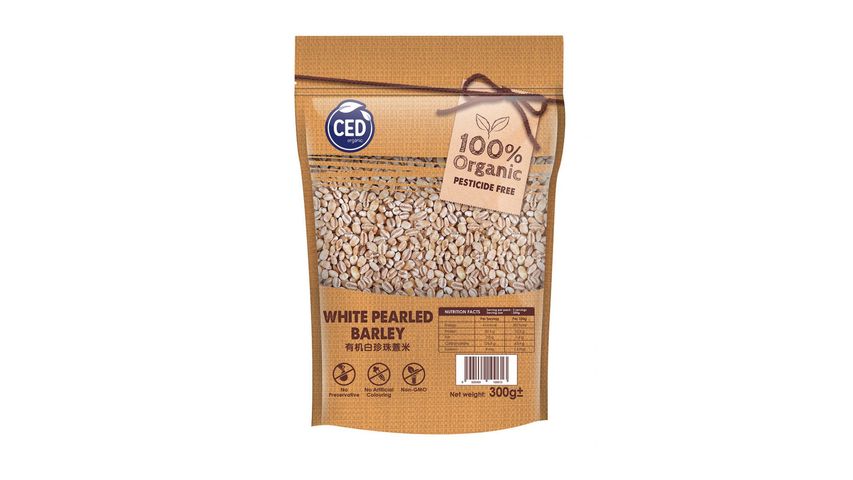 CED Organic White Pearled Barley 300g