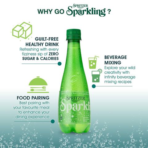 Spritzer Sparkling Natural Mineral Water 1L