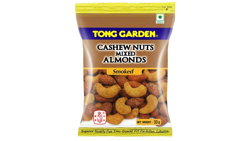 Tong Garden Cashew Nuts Mixed Almonds Smoked 33g