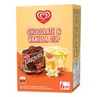 Wall's Chocolate & Vanilla Cup Multipack 6 Pieces