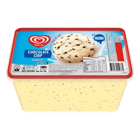 Wall's Tub Chocolate Chip 1.4L