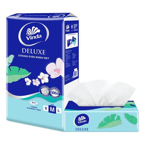 Vinda Deluxe Soft Pack Medium  90 x 5 Packs