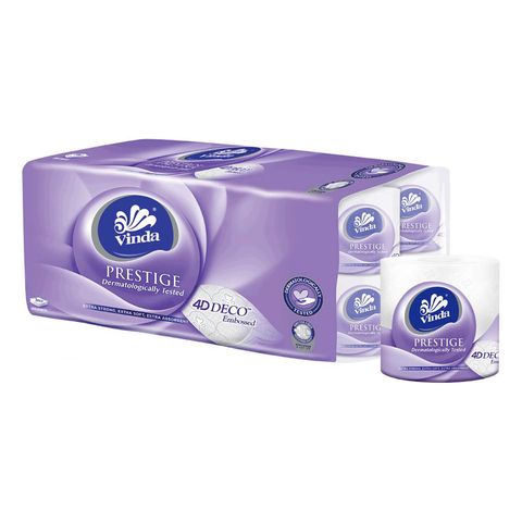 Vinda Deluxe Prestige 4D Toilet Paper 3ply 16 Rolls