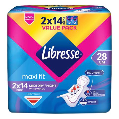 Libresse Maxi Wings (28cm) 2 Pack x 14pcs