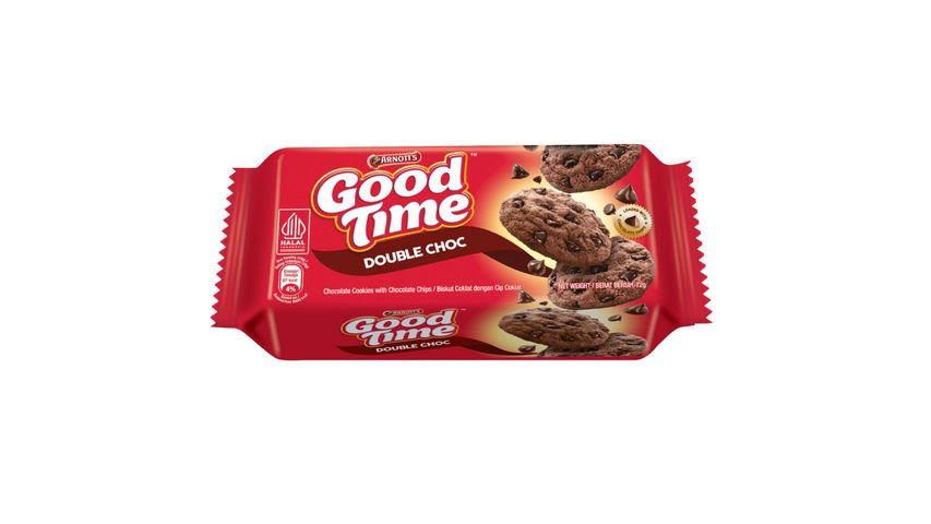 Arnott's Good Time Double Choc Chocolate Chips Cookies 72g