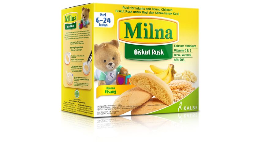 Milna Baby Biscuit Banana 130g