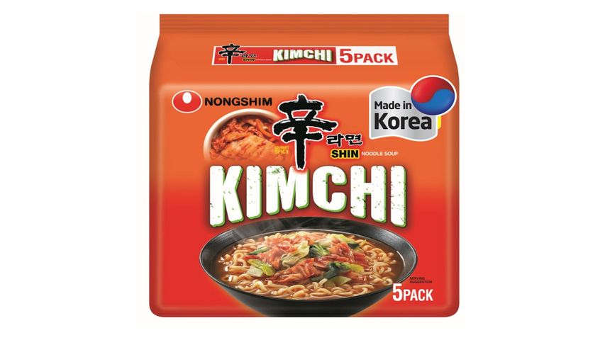 Nongshim Shin Kimchi Noodle Soup Family Pack 600g