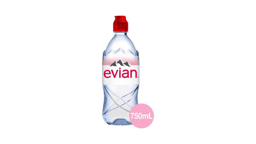 Evian Natural Mineral Water Sport Cap 750ml