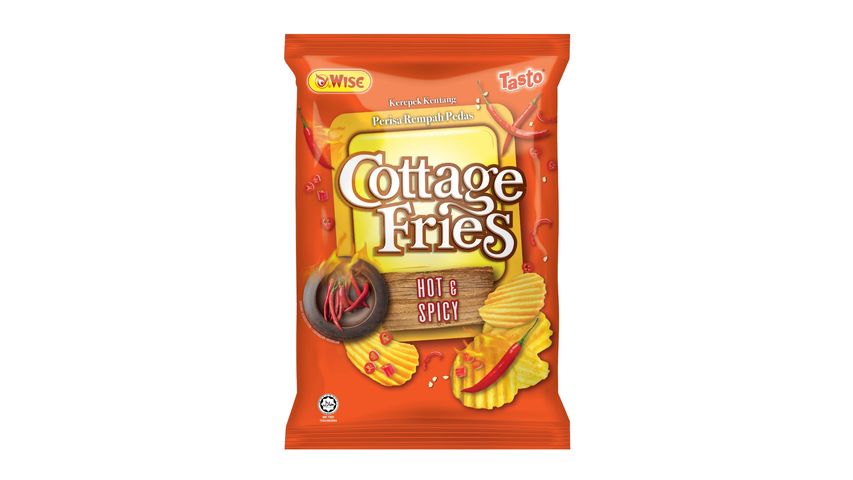 Wise Cottage Fries Hot 'n' Spicy Potato Chips 150g