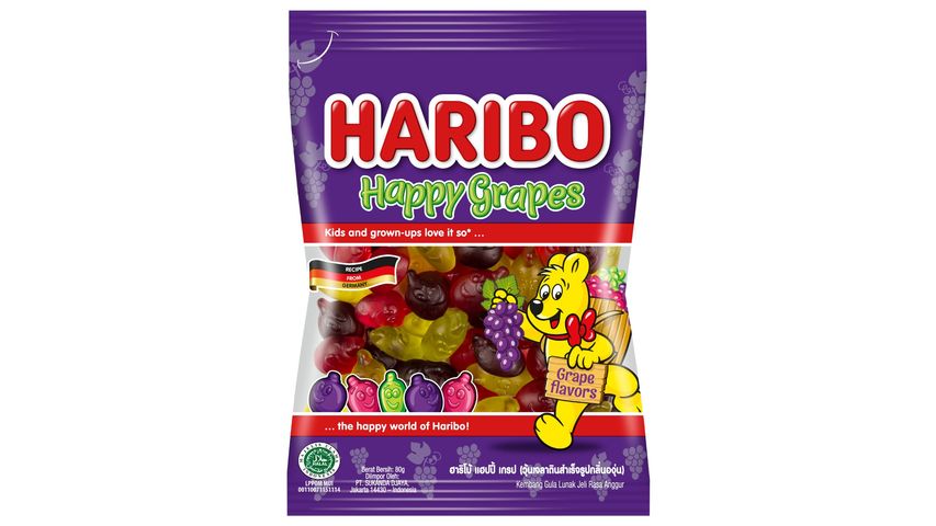 Haribo Happy Grapes Gummies 80g