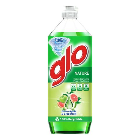 Glo Apple Dishwashing Liquid Detergent 800ml